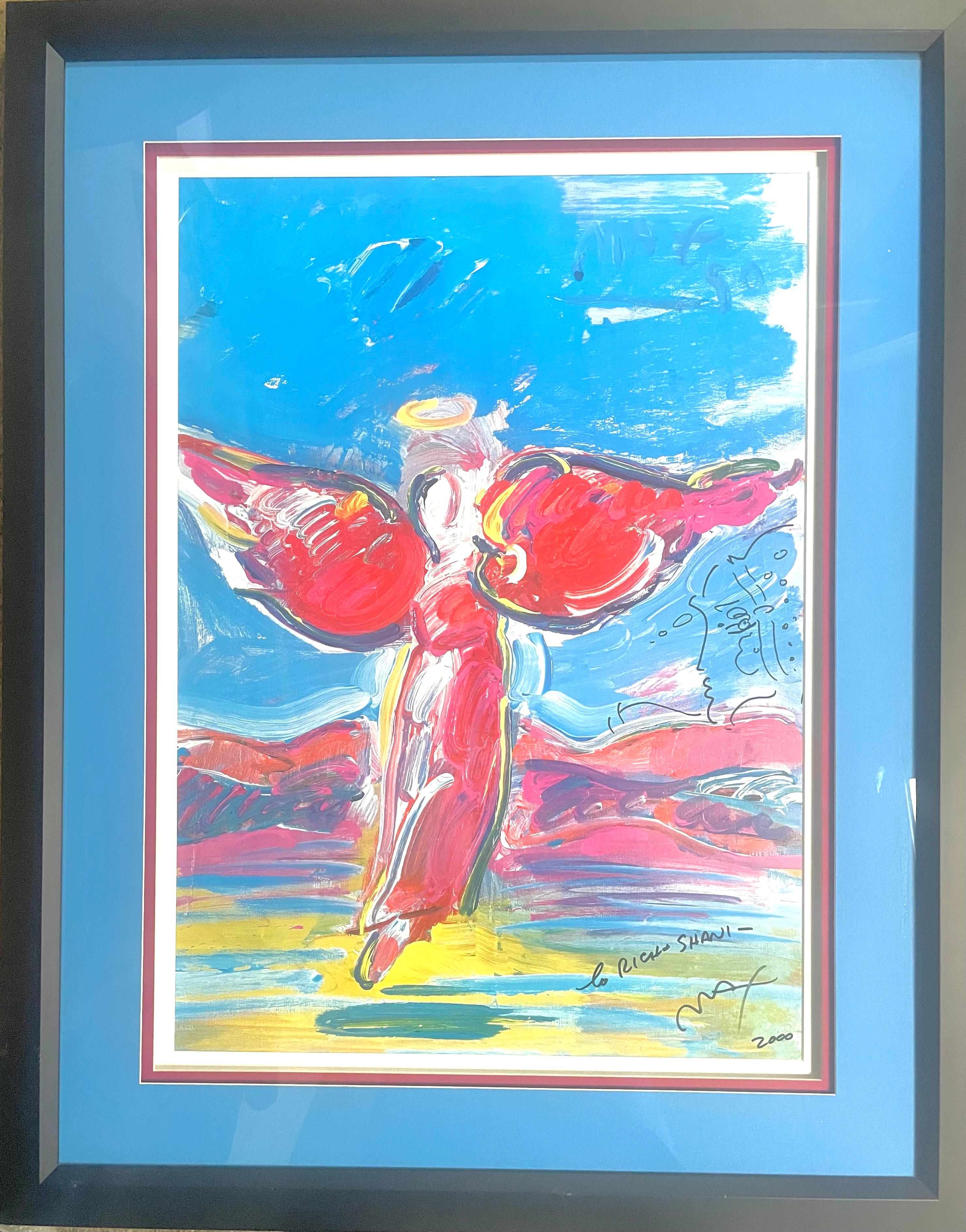 "Ángel Ascendente" - Print de Peter Max