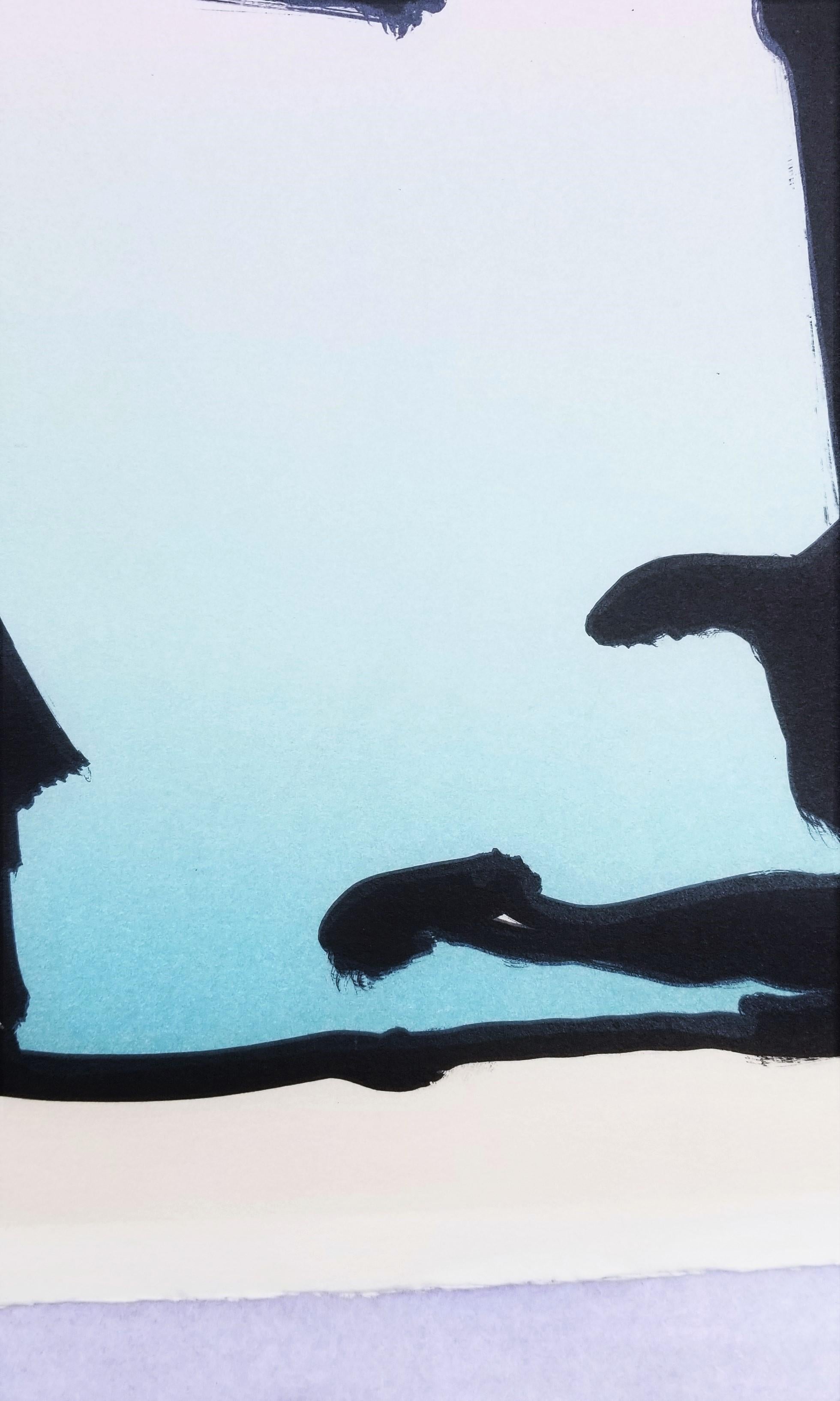 Homme aztèque /// Portrait de Peter Max Pop Art Fantaisie colorée Lithographie Modern Art en vente 10