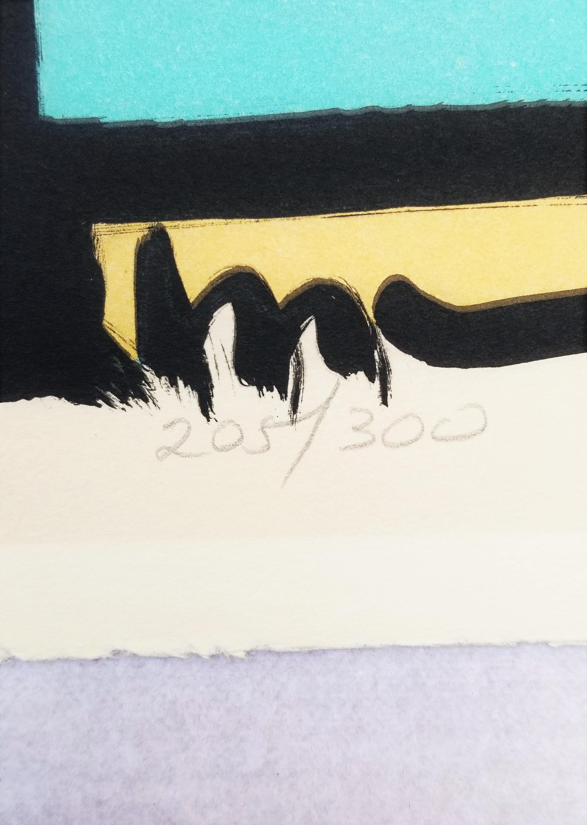 Homme aztèque /// Portrait de Peter Max Pop Art Fantaisie colorée Lithographie Modern Art en vente 8