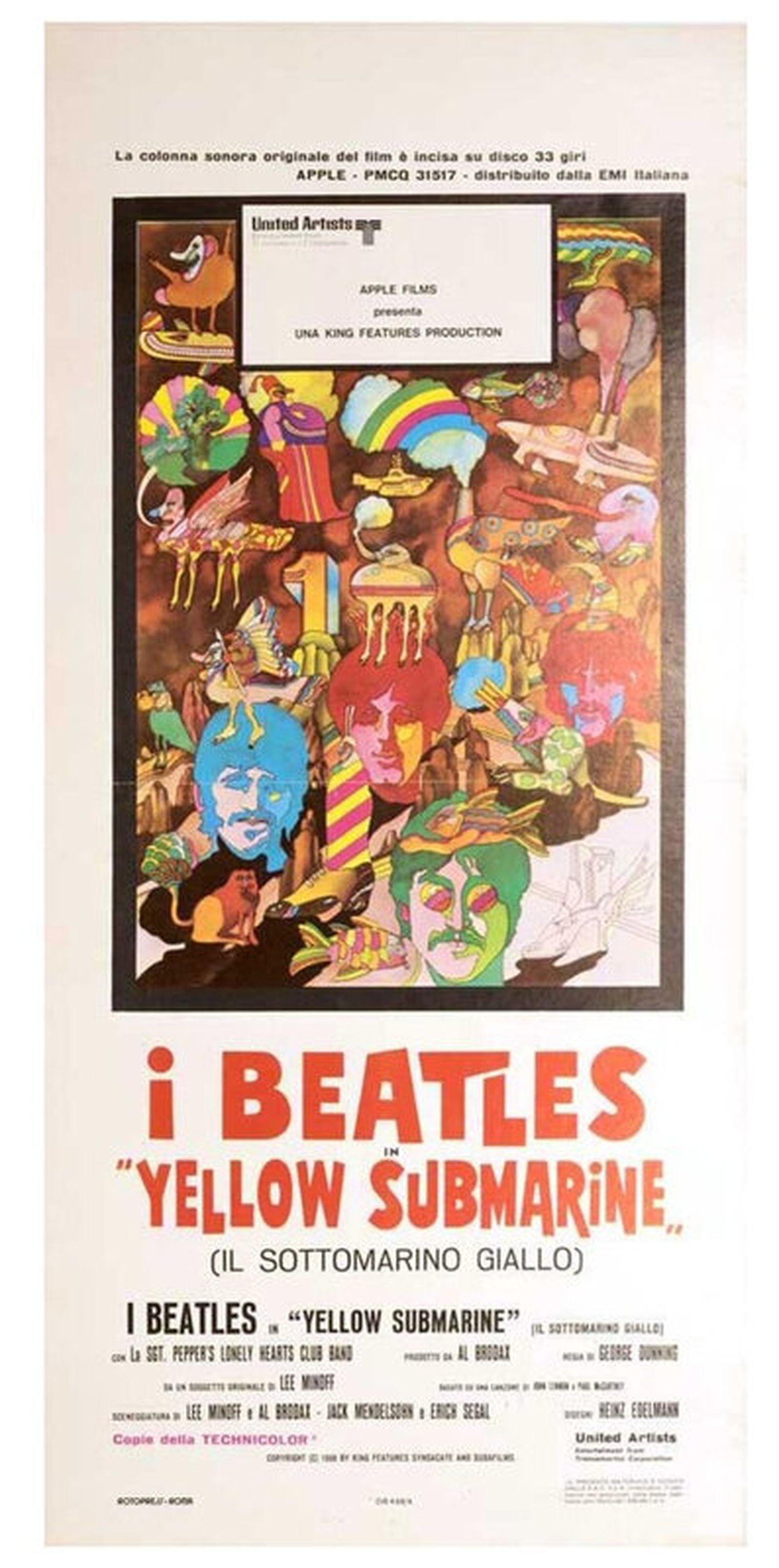 Poster Pop Art di The Beatles Yellow Submarine, Peter Max