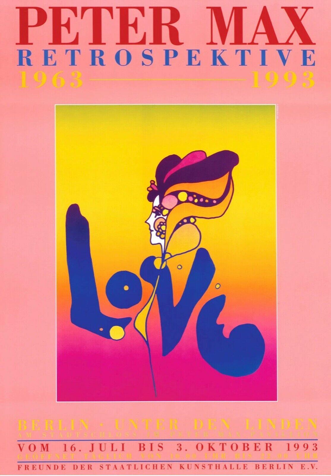 Peter Max Figurative Print - Berlin Love, 1993 Offset Lithograph -SIGNED
