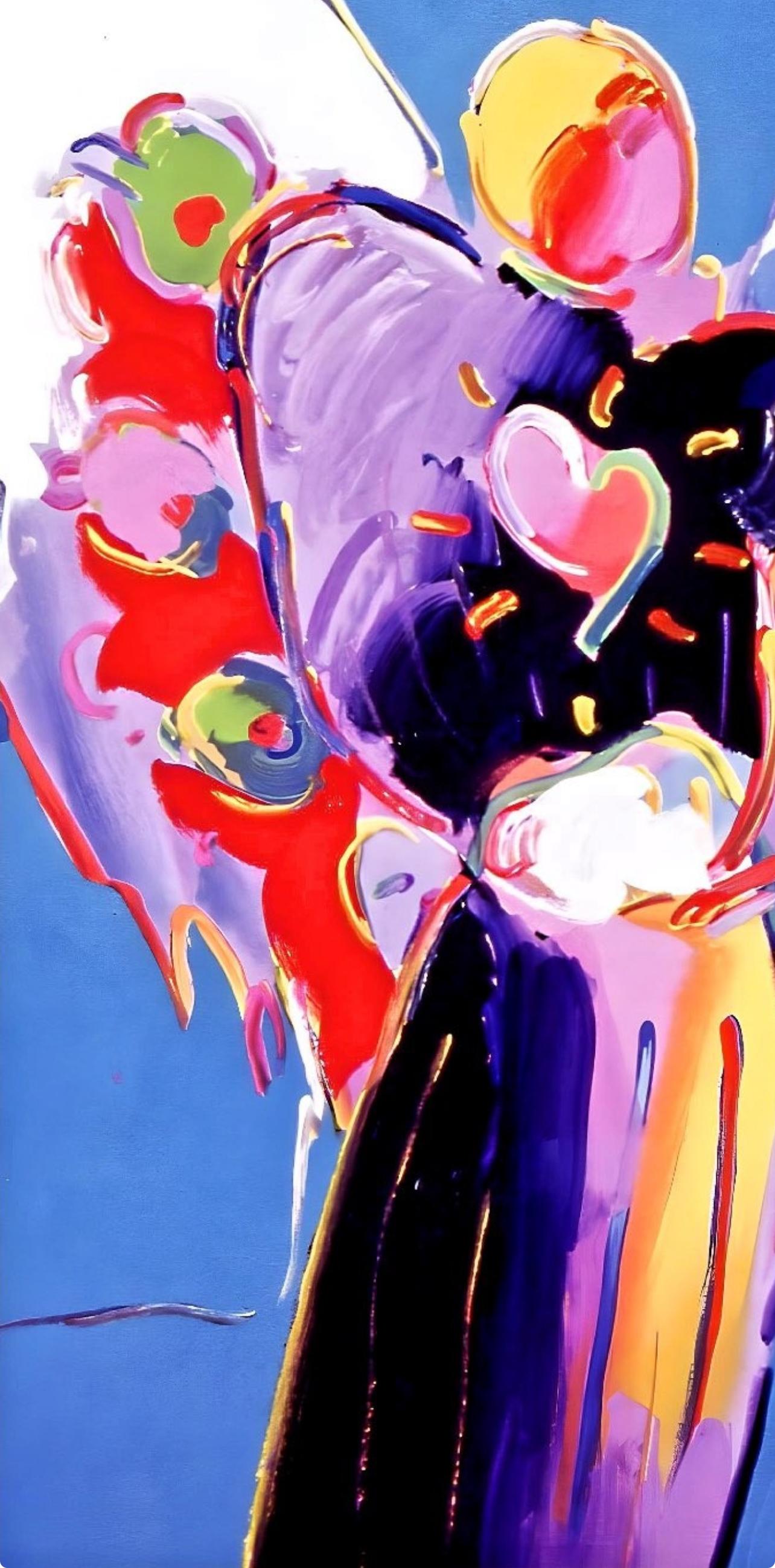 Blue Angel With Heart, Peter Max For Sale 2