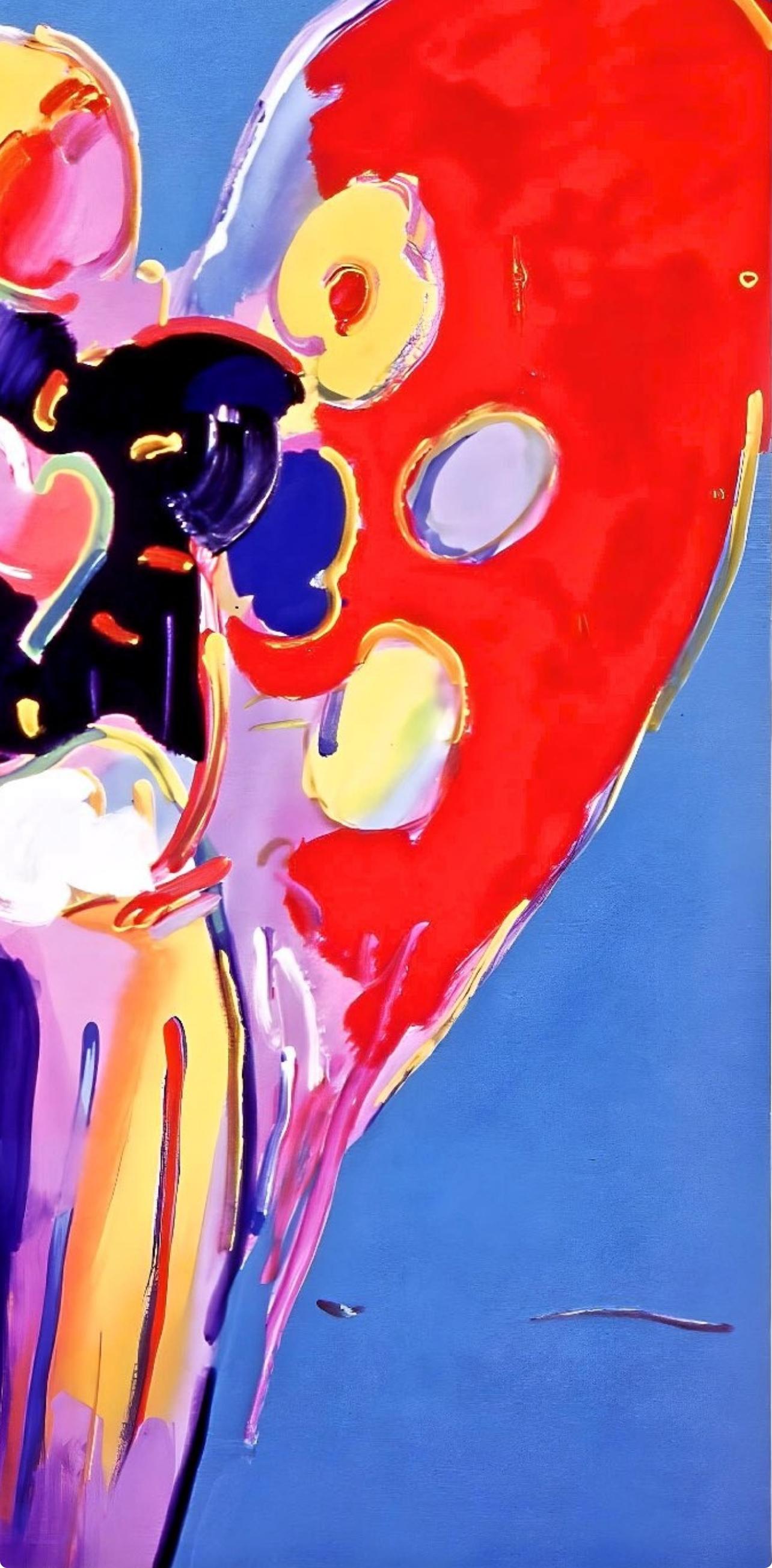 Blue Angel With Heart, Peter Max For Sale 3