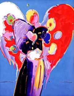 Blue Angel With Heart, Peter Max