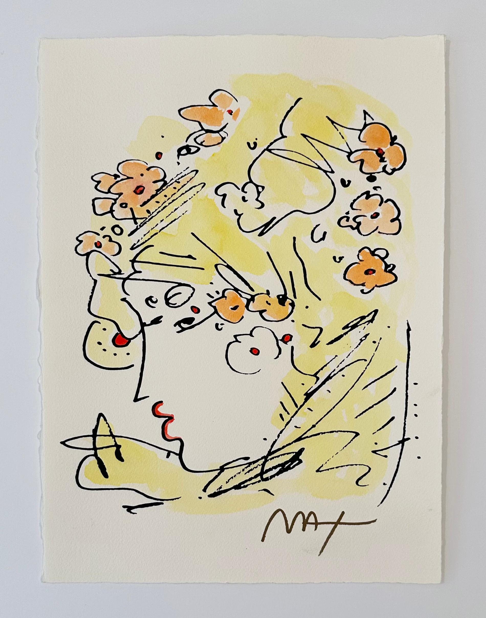 Blushing Beauty - Print by Peter Max