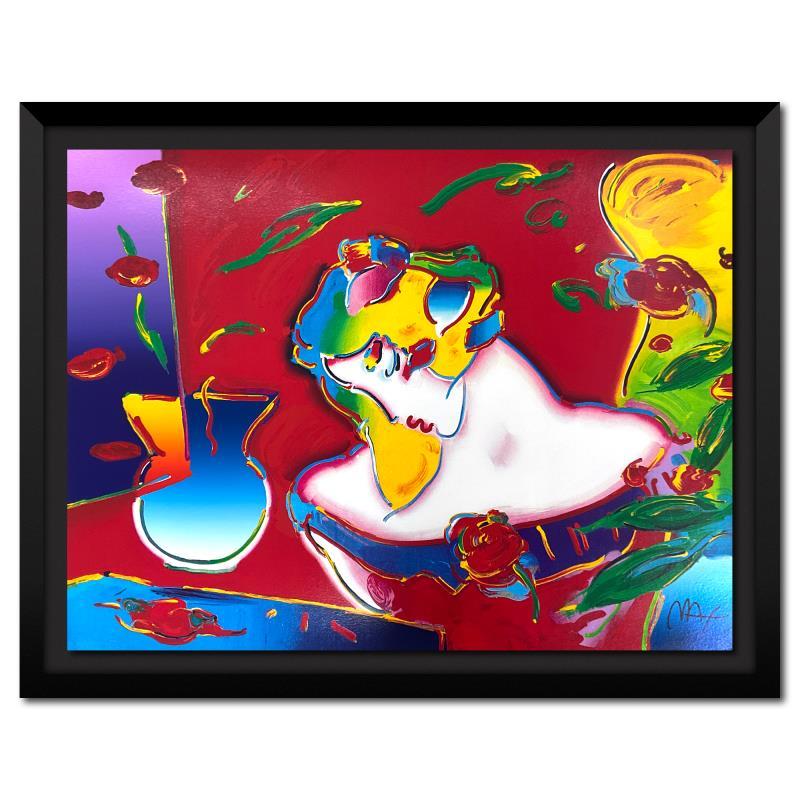 Peter Max Print - "Blushing Beauty" Framed Limited Edition Lithograph