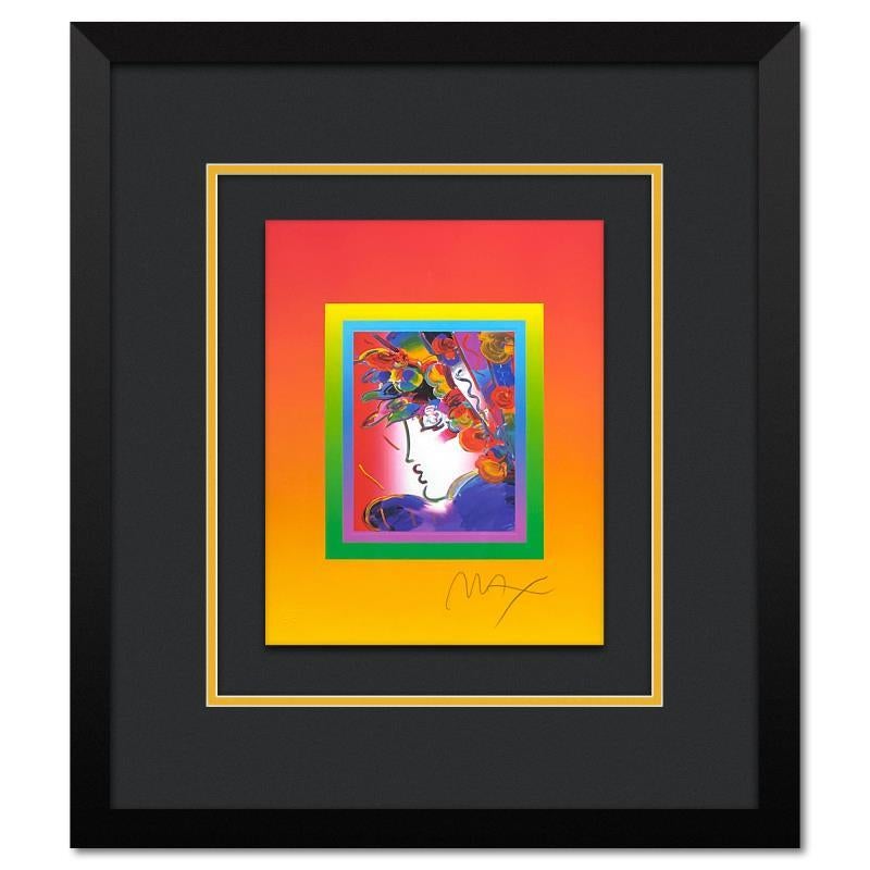 Peter Max Print - "Blushing Beauty on Blends" Framed Limited Edition Lithograph