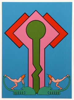 "Colossus II", 1971 Serigraph by Peter Max