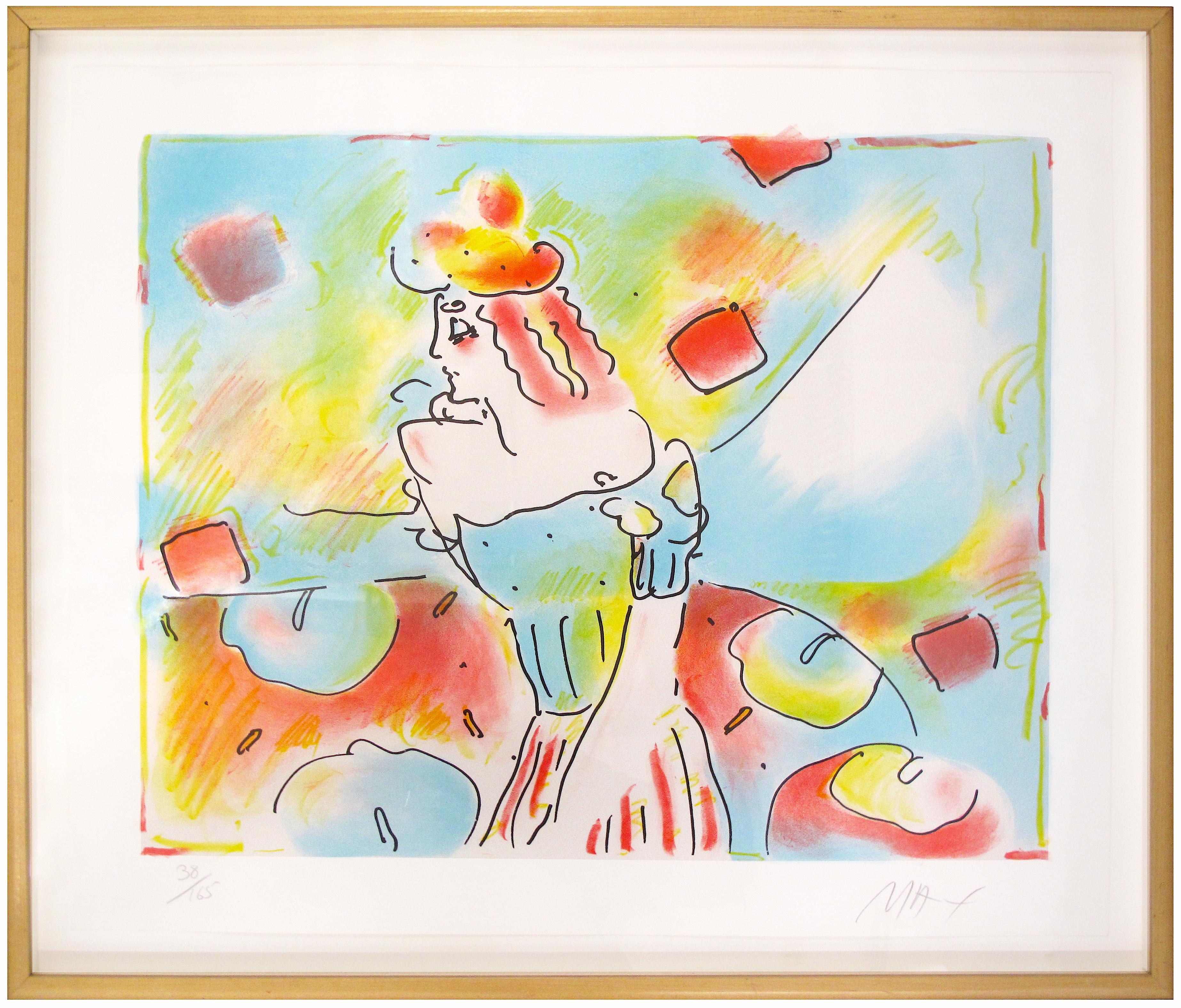 Composition Red and Green - Print by Peter Max