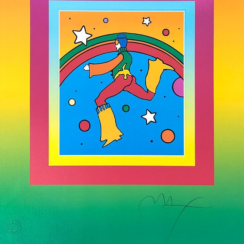Lithographie encadrée « Color Jumper on Blends », édition limitée - Print de Peter Max