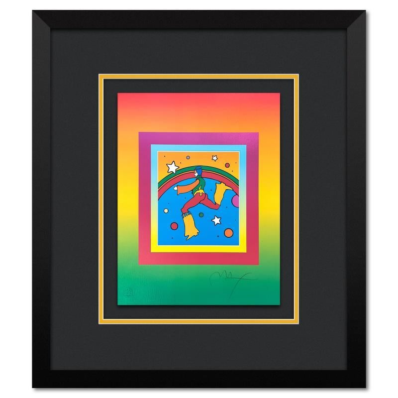 Peter Max Print - "Cosmic Jumper on Blends" Framed Limited Edition Lithograph