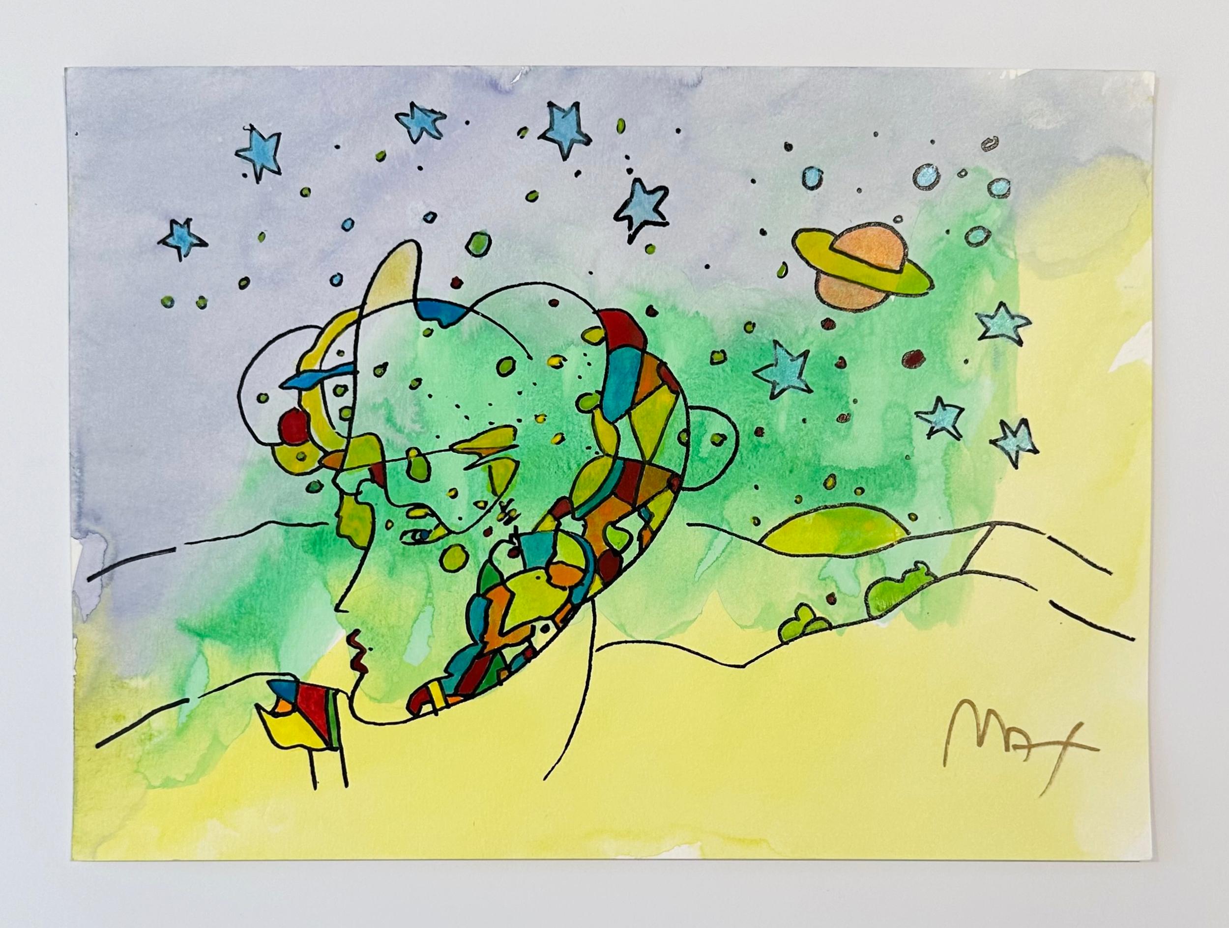 Cosmic Profile - Print by Peter Max