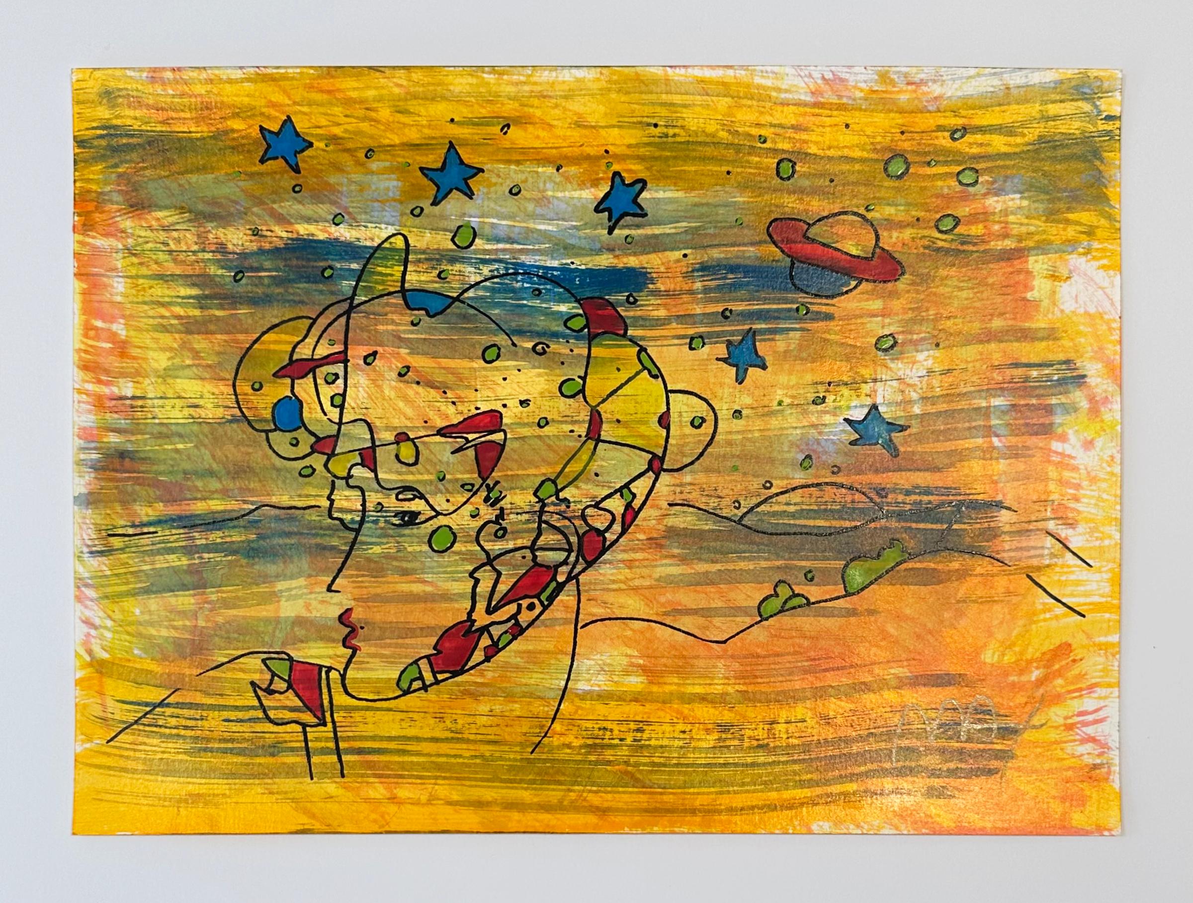 Cosmic Profile - Print by Peter Max