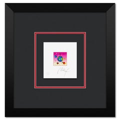 "Cosmic Runner with Planet" Framed Limited Edition Lithograph