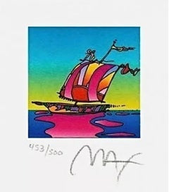 Kosmisches Segelboot, Peter Max