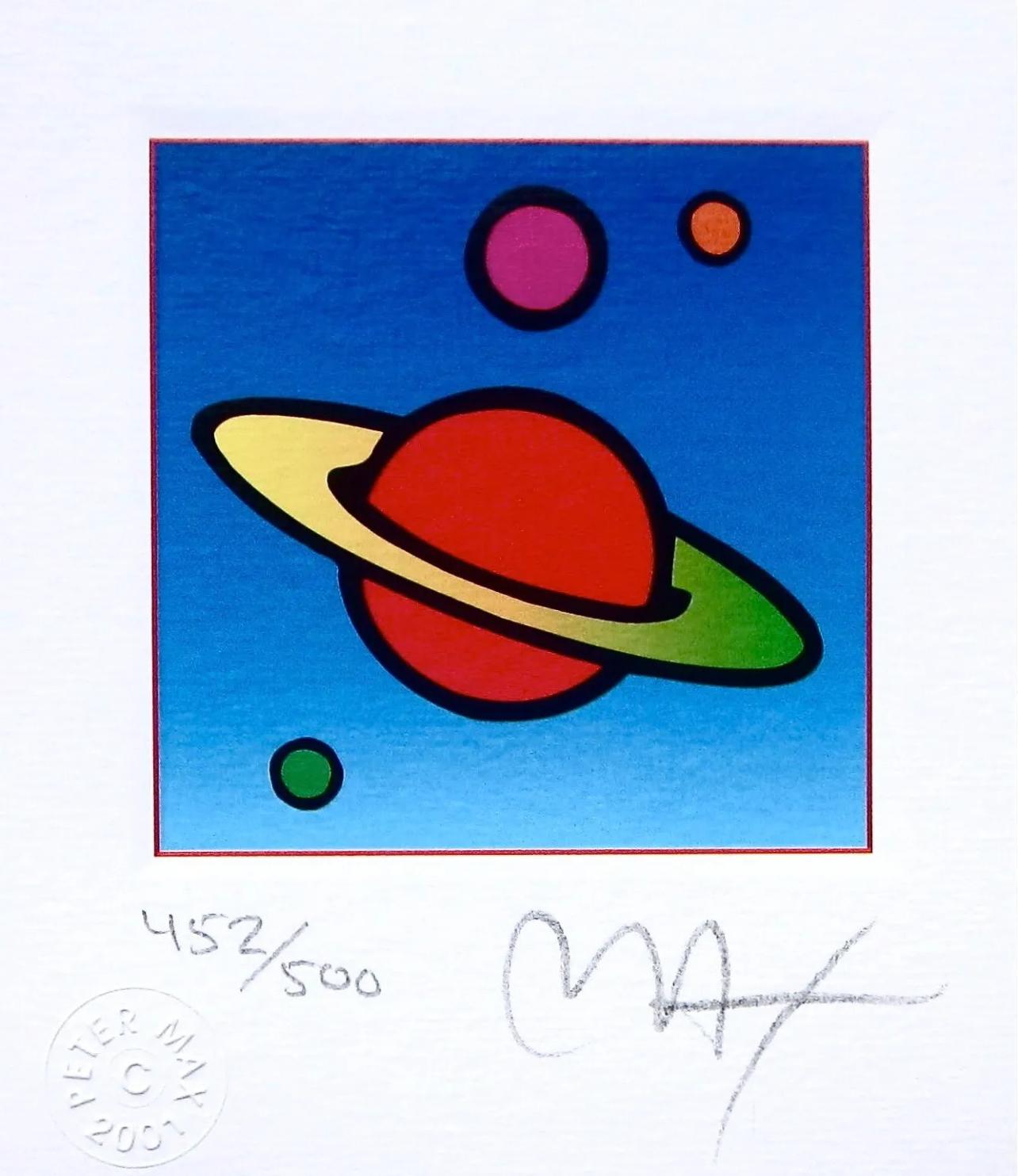 Cosmic Saturn, Peter Max For Sale 1