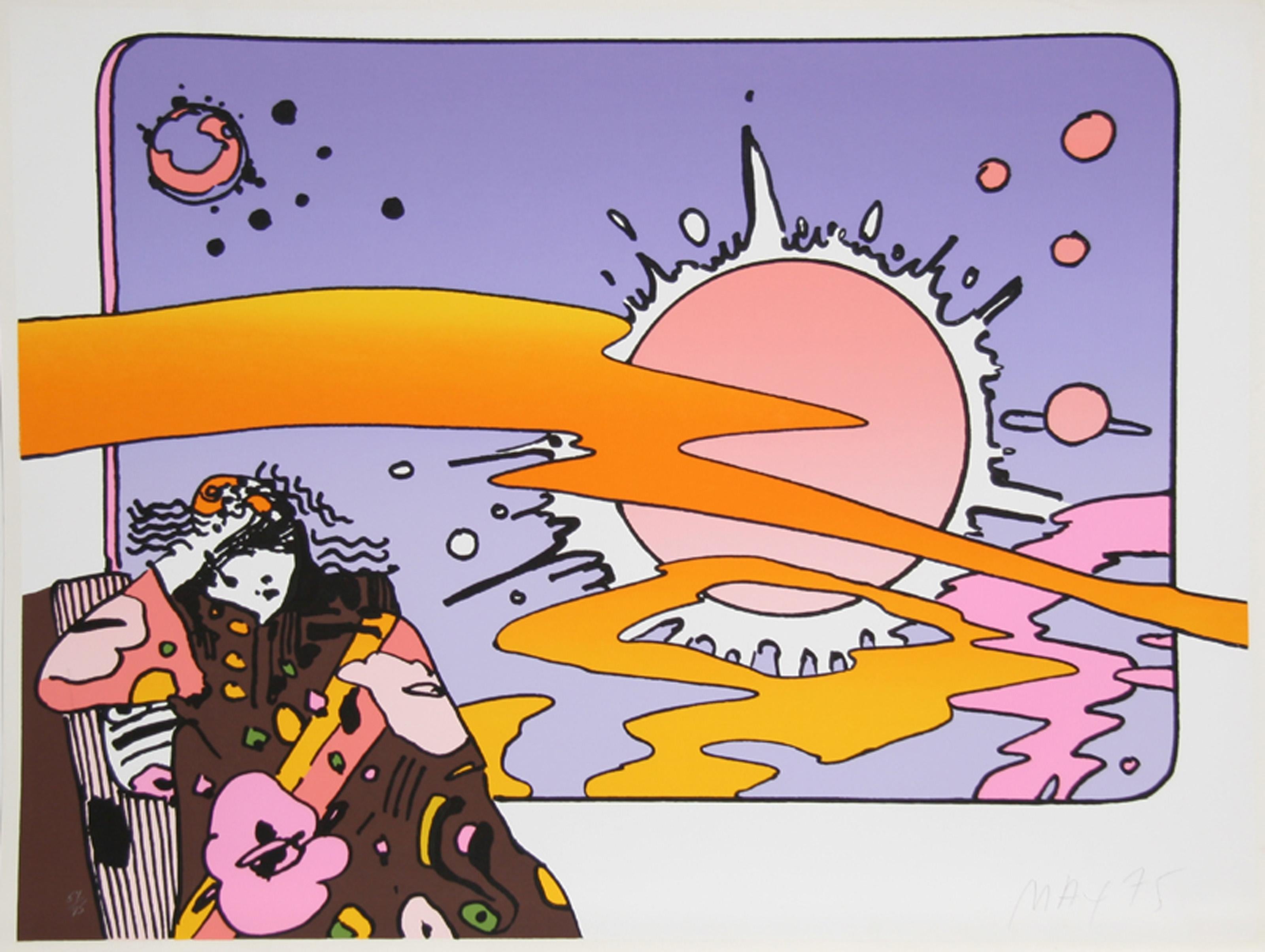 Cosmic Window, Psychedelic Art Screenprint by Peter Max
