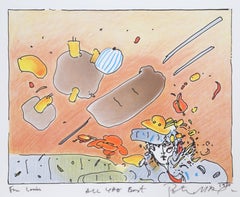 Daydreaming, Psychedelic Art Lithograph by Peter Max