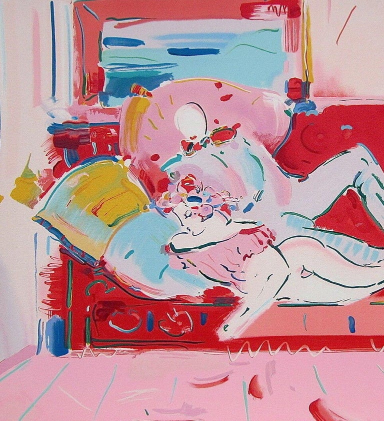 Degas & Woman, Limited Edition Silkscreen, Peter Max - LARGE For Sale 2