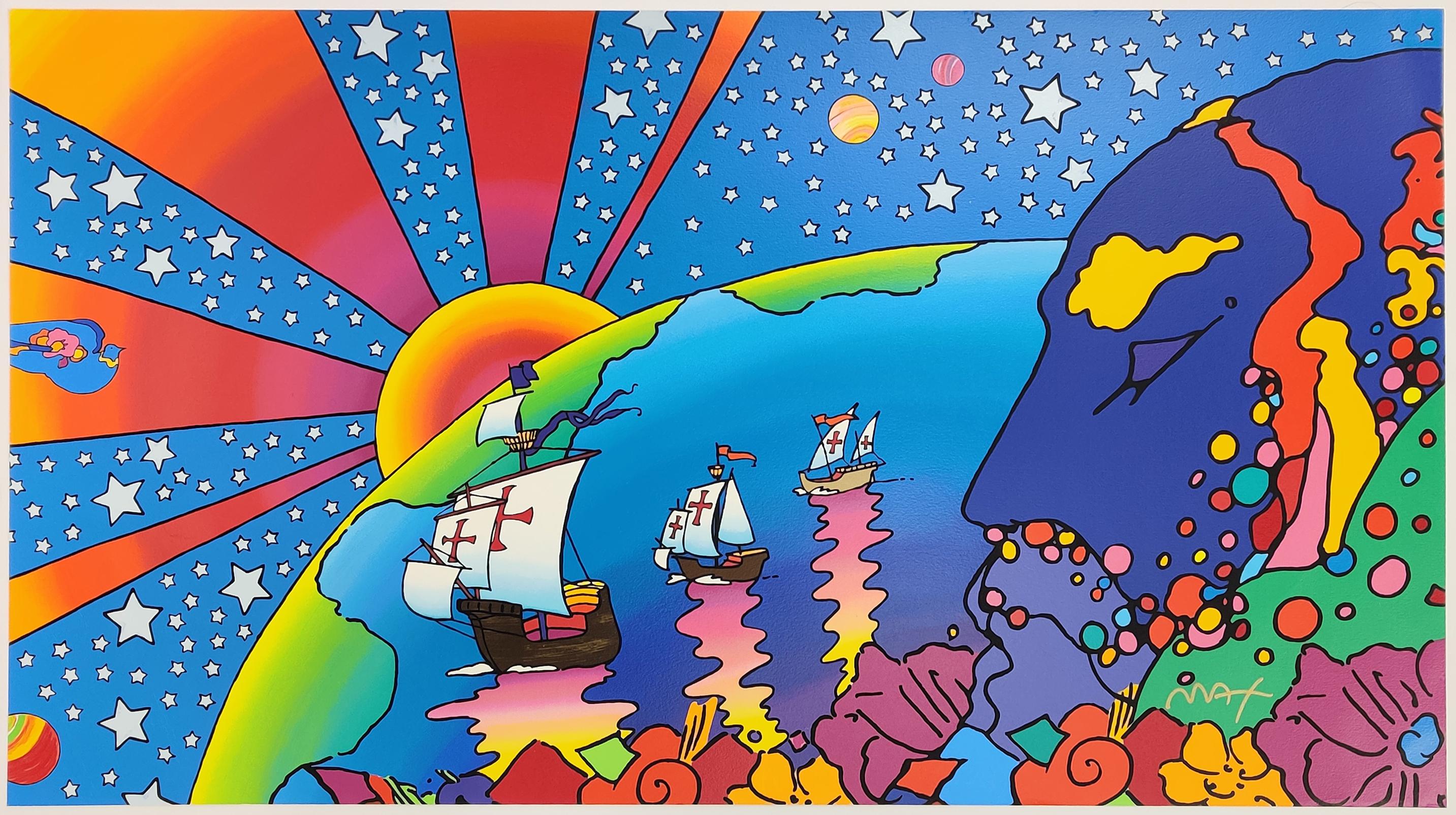 Peter Max Figurative Print - DISCOVERY
