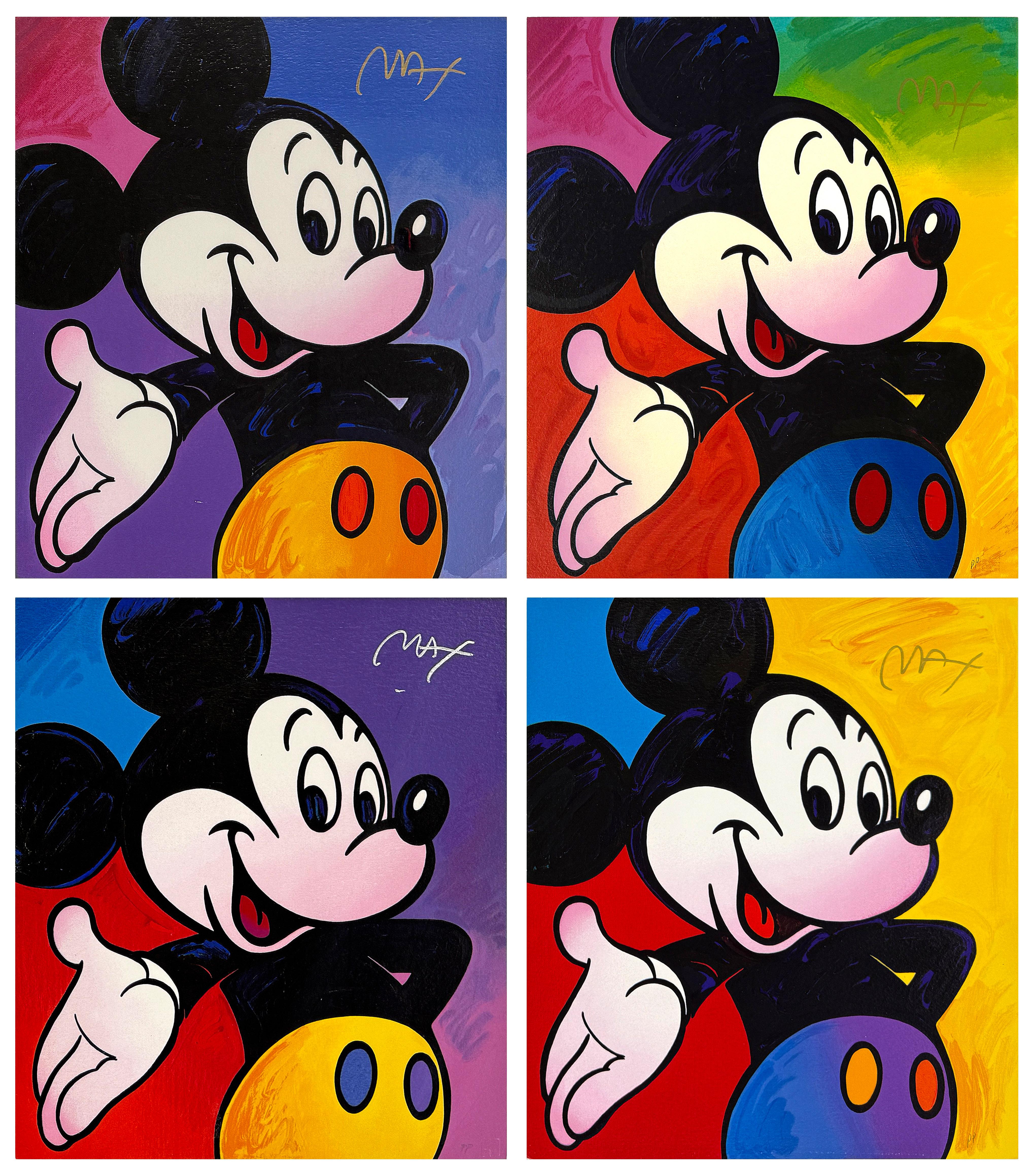 Disney : Mickey Mouse Suite (ensemble de 4 sérigraphies signées à la main)