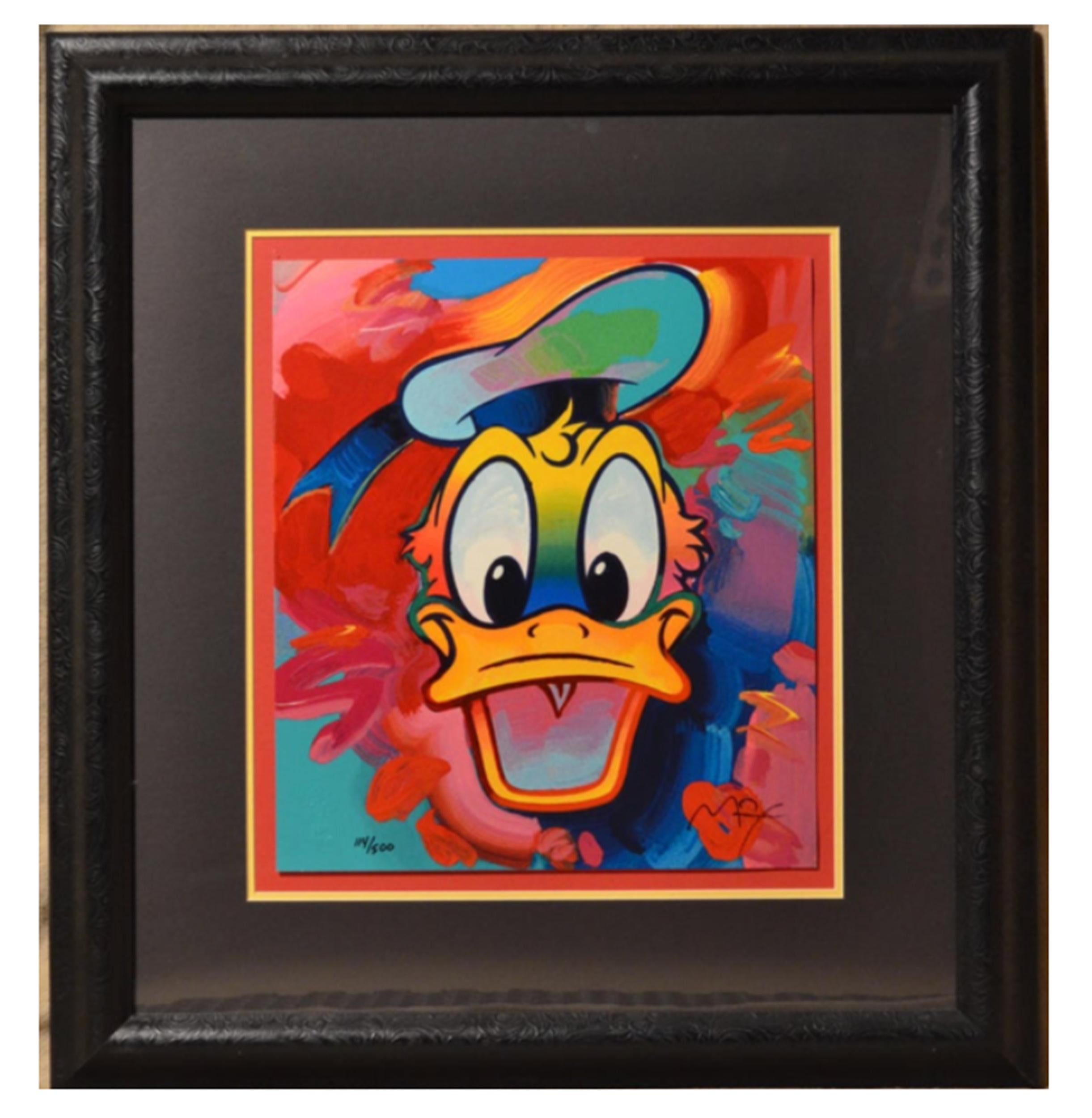 A series of four Pop Art screenprints of the famed Disney character, Donald Duck, by Psychedelic artist Peter Max. Each piece is nicely framed and signed by the artist.

Donald Duck
Peter Max, German/American (1937)
Date: 1996
Four Screenprints,