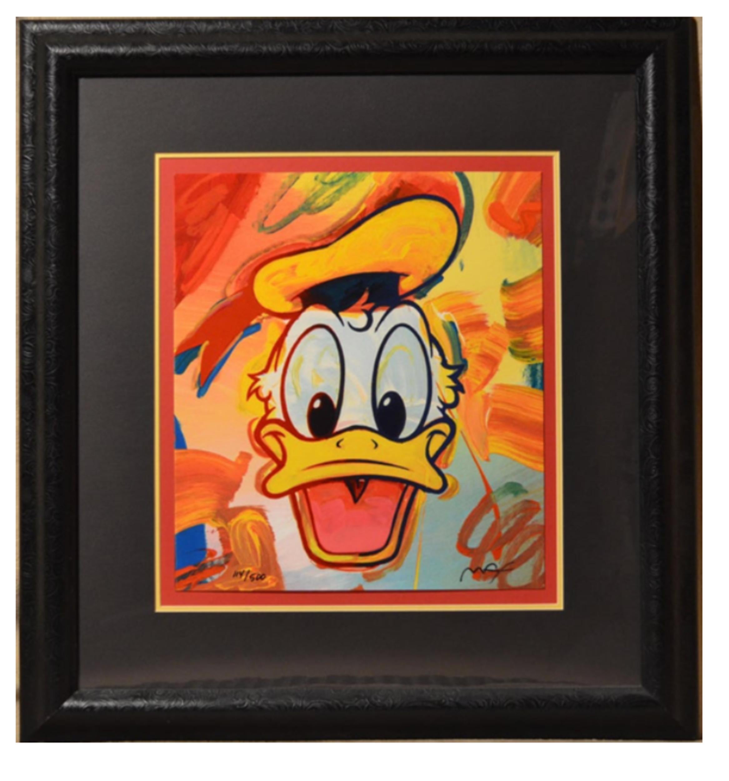 A series of four Pop Art screenprints of the famed Disney character, Donald Duck, by Psychedelic artist Peter Max. Each piece is nicely framed and signed by the artist.

Donald Duck
Peter Max, German/American (1937)
Date: 1996
Four Screenprints,