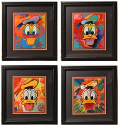 Retro Donald Duck, Psychedelic Pop Art Screenprints by Peter Max