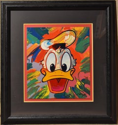 Donald Duck (Der komplette Satz von 4 handsignierten Farblithografien von Peter Max