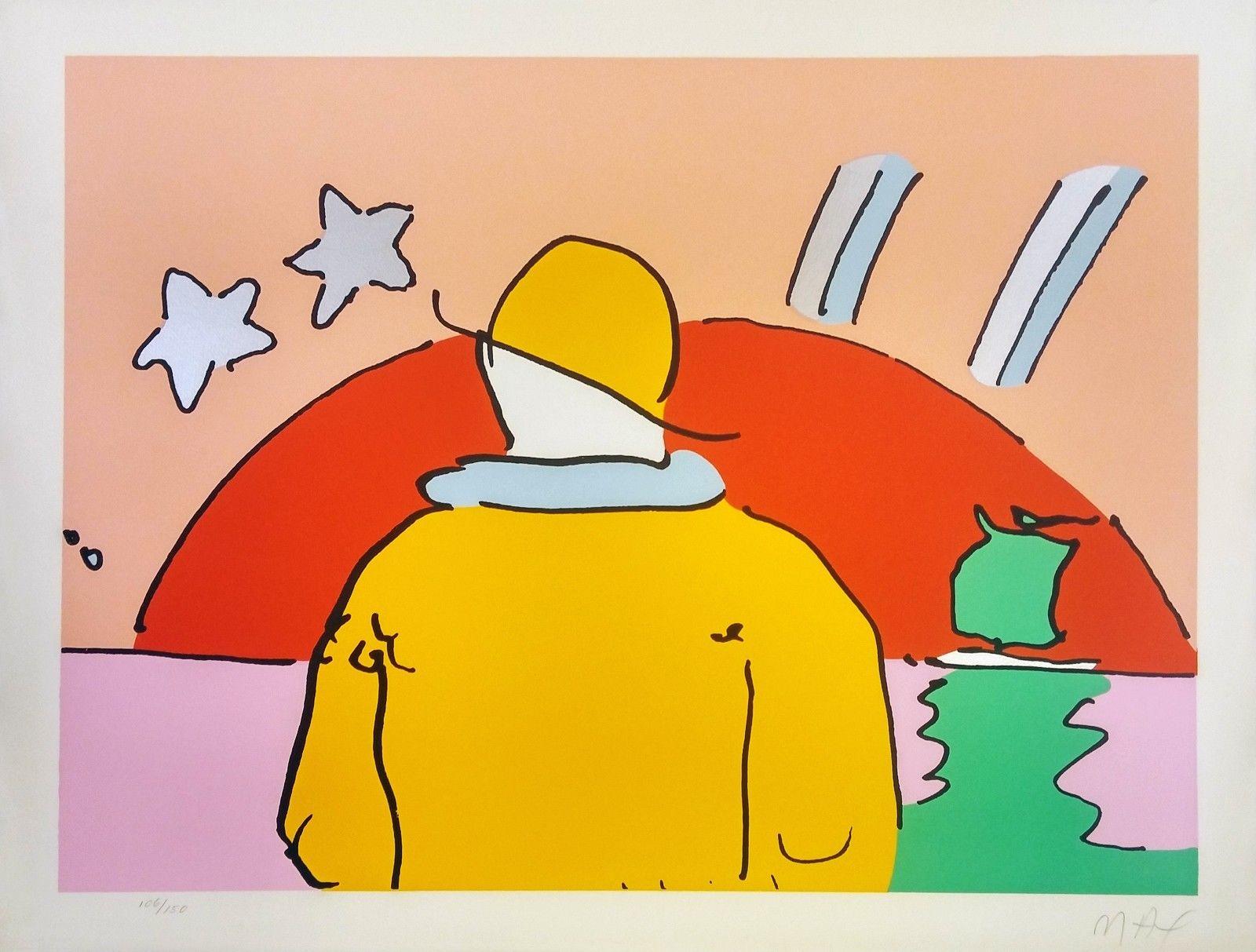 Peter Max Landscape Print - EARLY MORNING II