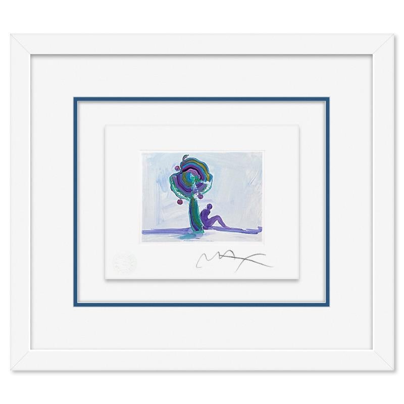 "Figure Under Tree" Framed Limited Edition Lithograph
