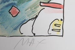 Flower Abstract, Psychedelic Art Lithograph by Peter Max