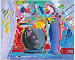Flower Blossom III, Large Hand Signed Serigraph, Custom Framed 45 x 52 in.