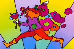 Flower Jumper Over Sunrise II, Peter Max