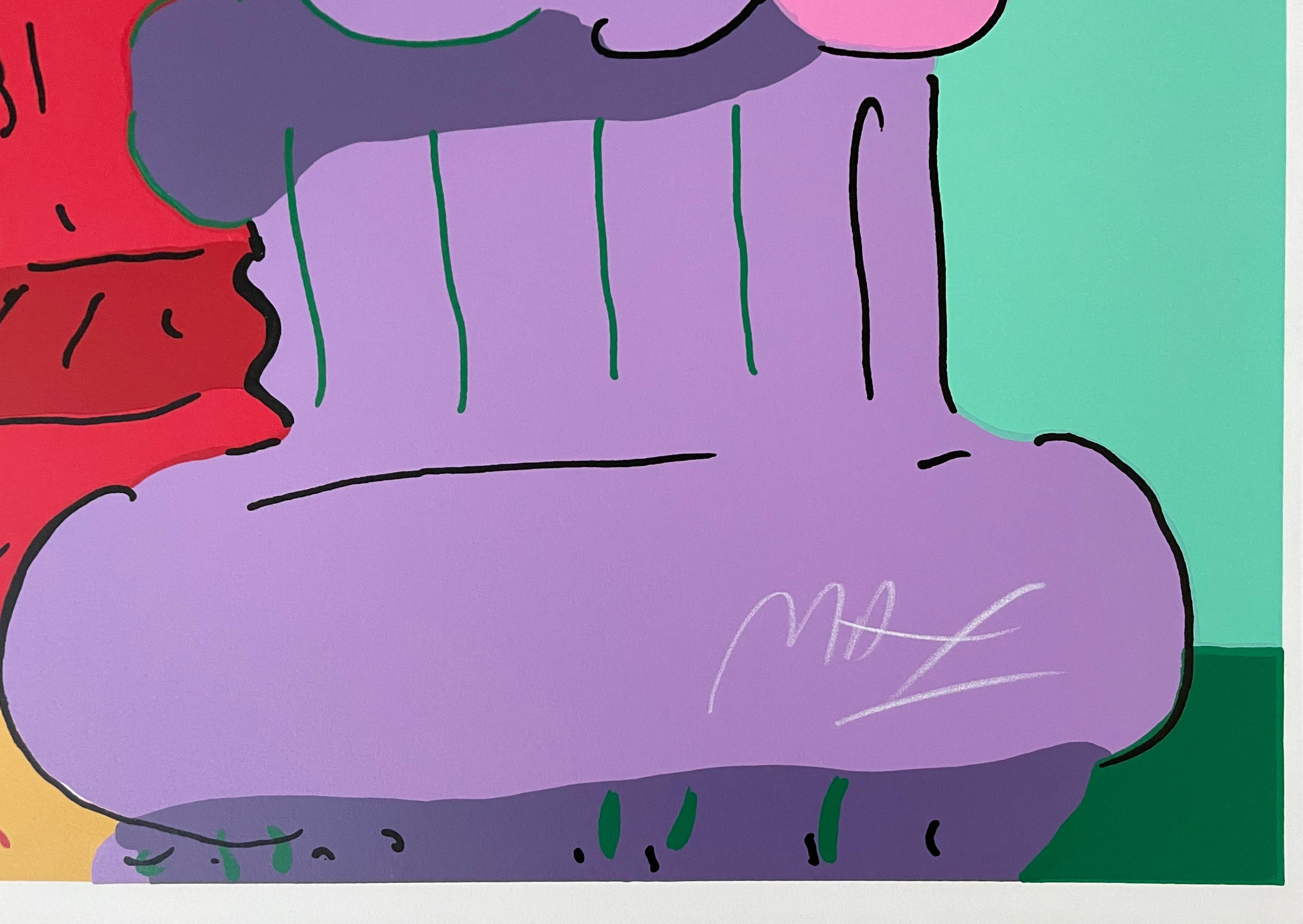 Blumen Lady, Peter Max im Angebot 2
