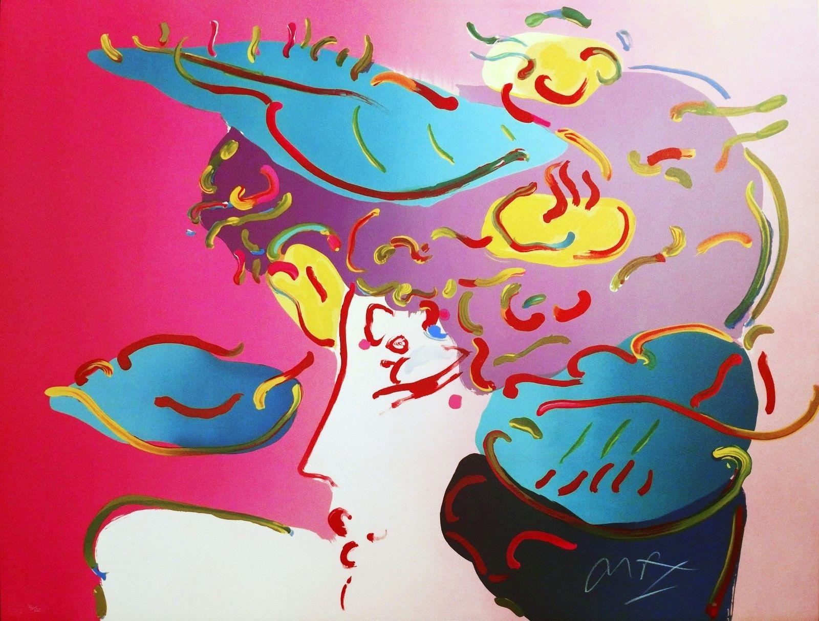 Peter Max Portrait Print - FLOWER SPECTRUM
