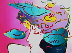 Flower Spectrum, Limited Edition Lithograph, Peter Max - LARGE