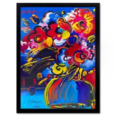 "Flowers" Framed Hand Signed Offset Lithograph