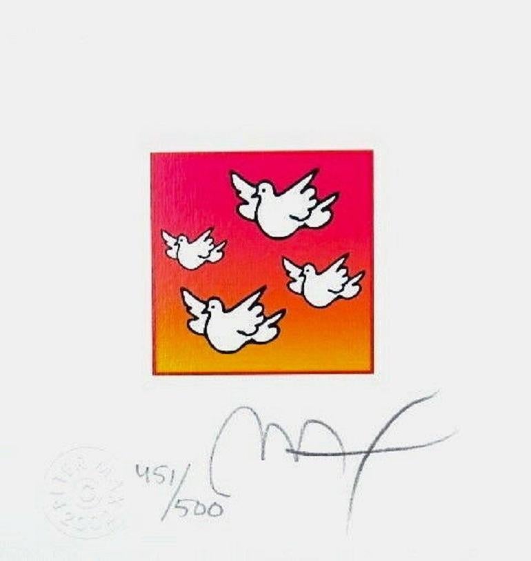 PETER MAX (1937-  ) Peter Max has achieved huge success and world-wide recognition for his artistic accomplishments as a multi-dimensional artist. From visionary Pop artist of the 1960s, to master of dynamic Neo Expressionism, his vibrant colors