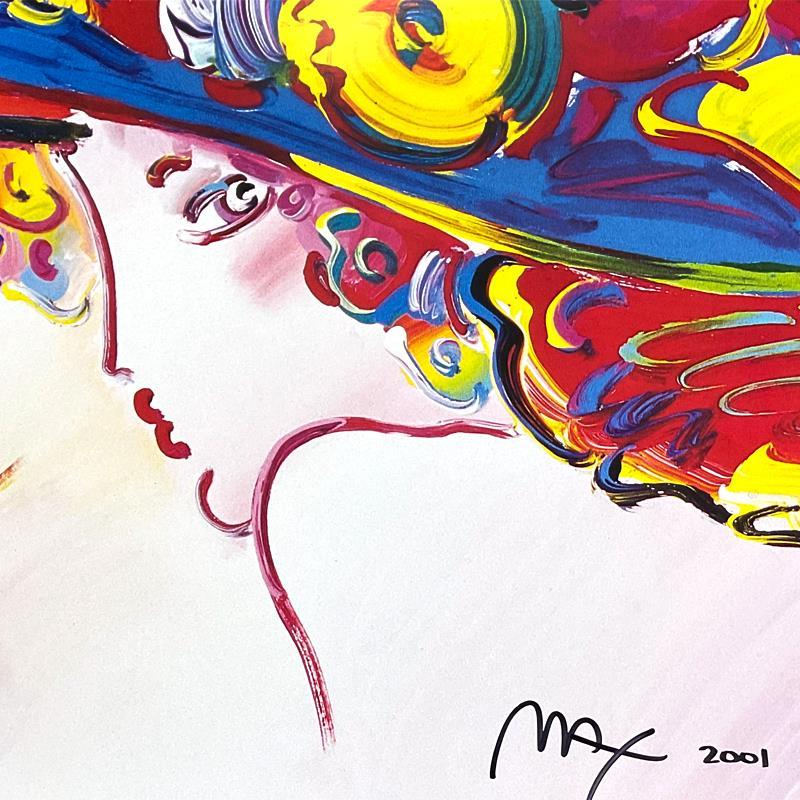 Lithographie offset « Friends III » encadrée et signée à la main - Print de Peter Max