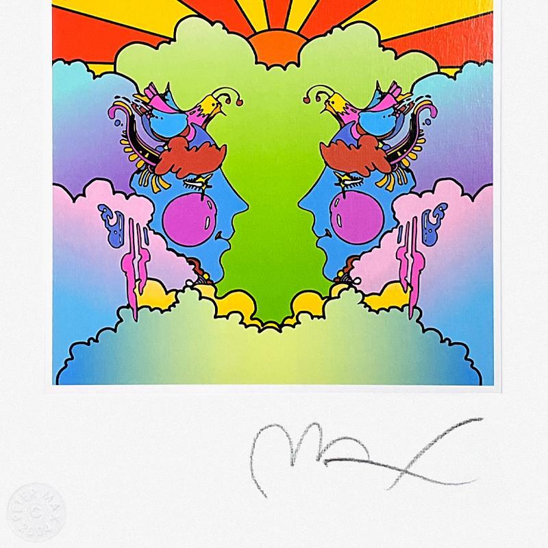 Gerahmte Lithographie „G04.74“ in limitierter Auflage – Print von Peter Max