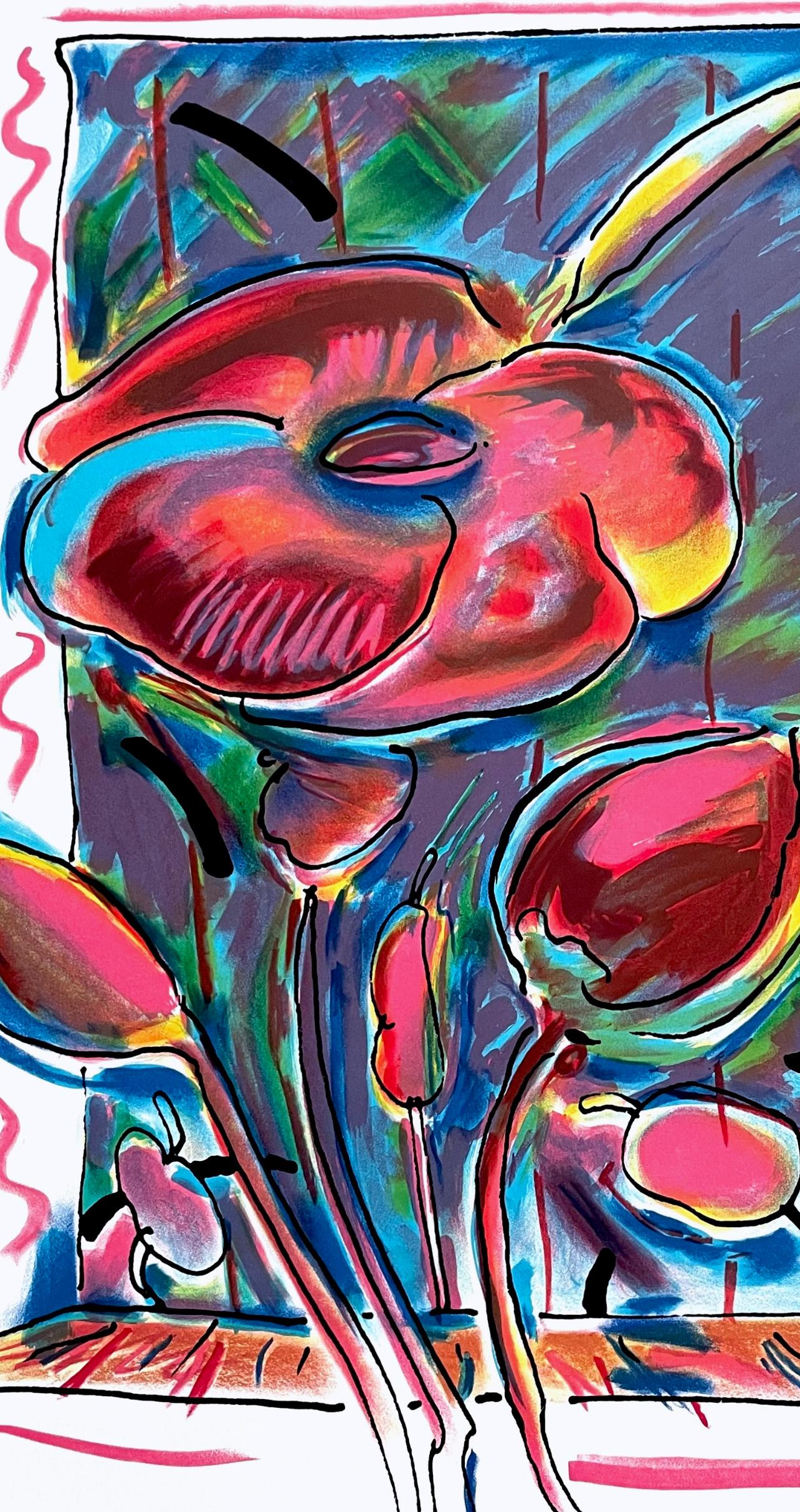 Gartenblumen, Peter Max im Angebot 1