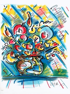 Garden Flowers & Vase of Flowers (Suite of Two Artworks), Peter Max