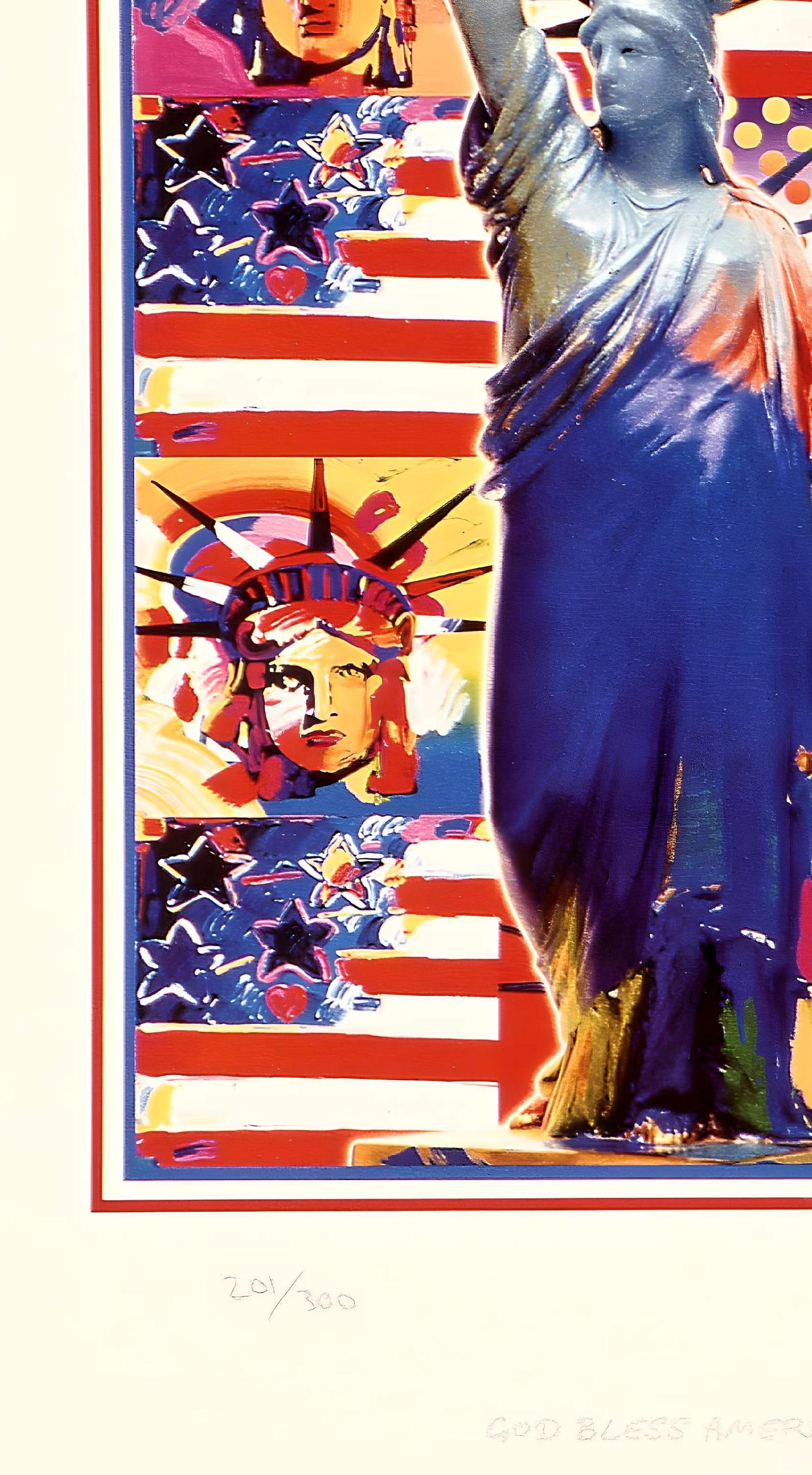 God Bless America, Peter Max For Sale 3