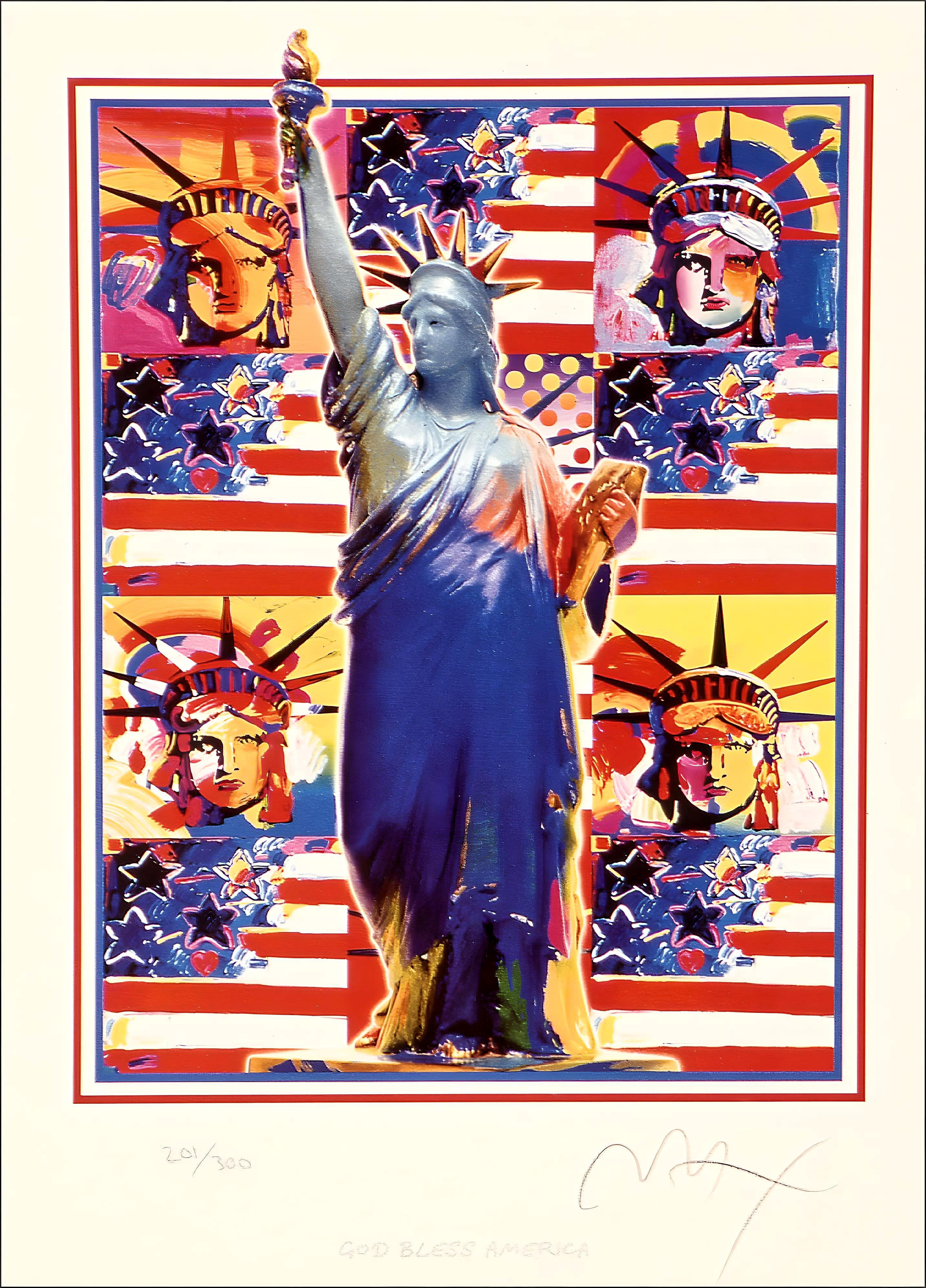 God Bless America, Peter Max For Sale 5