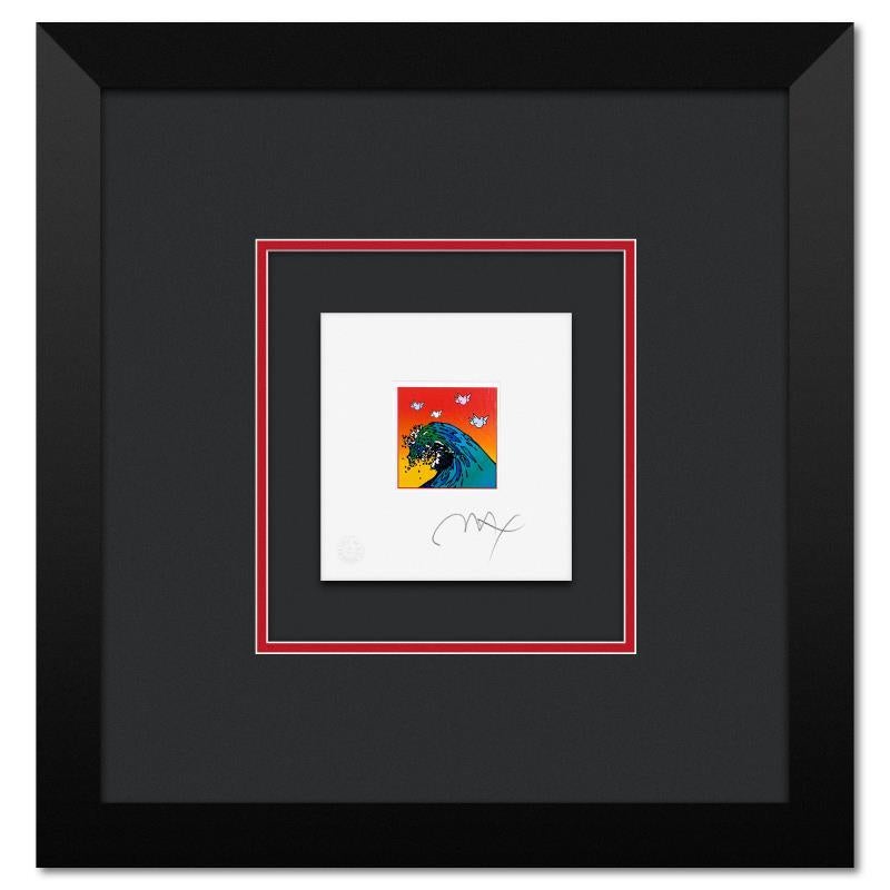 Peter Max Print - "Great Wave with Doves" Framed Limited Edition Lithograph
