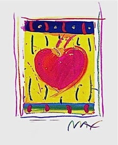 Heart Series VI, Peter Max - SIGNED