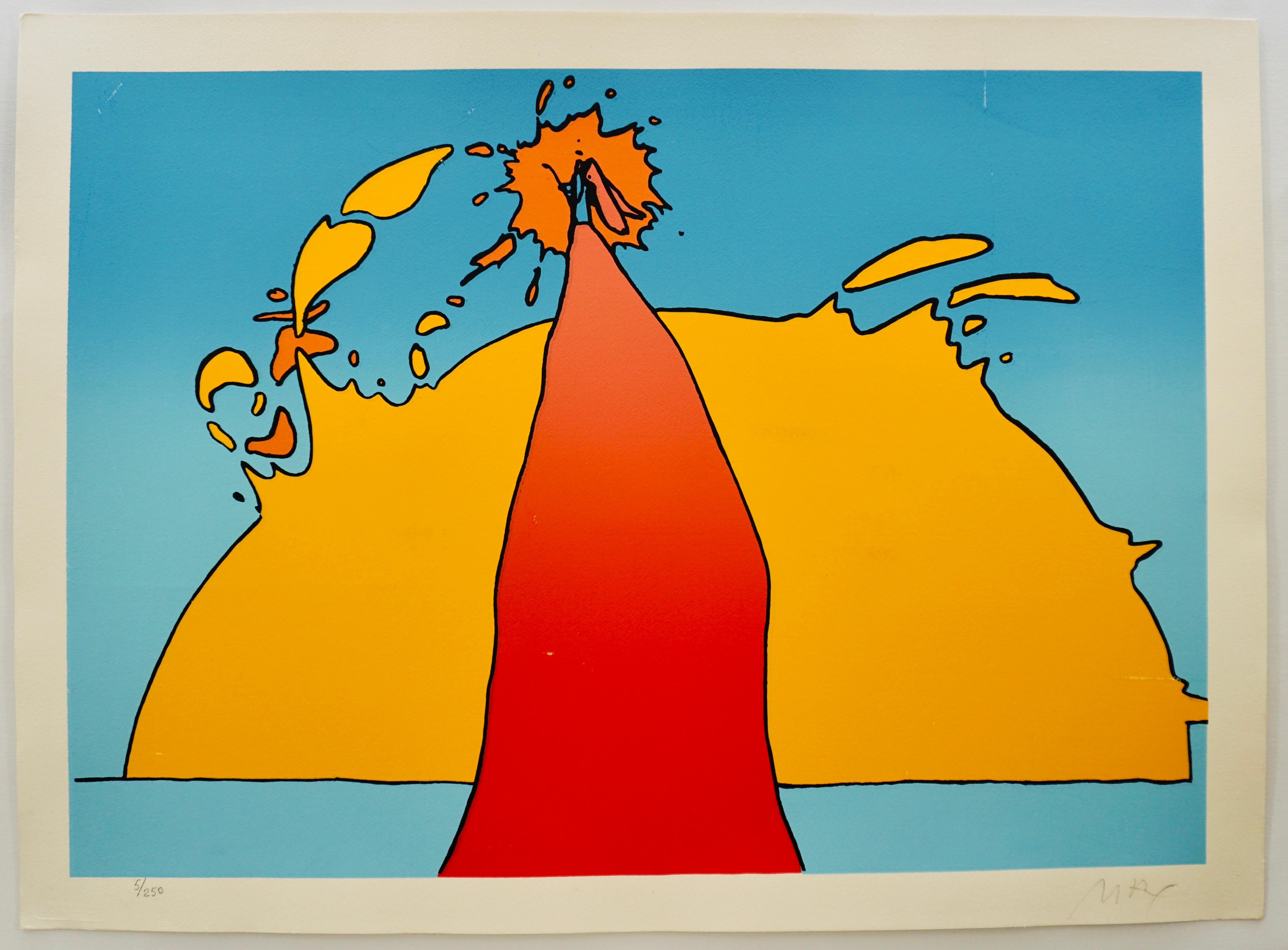 His Own Eclipse - Print by Peter Max