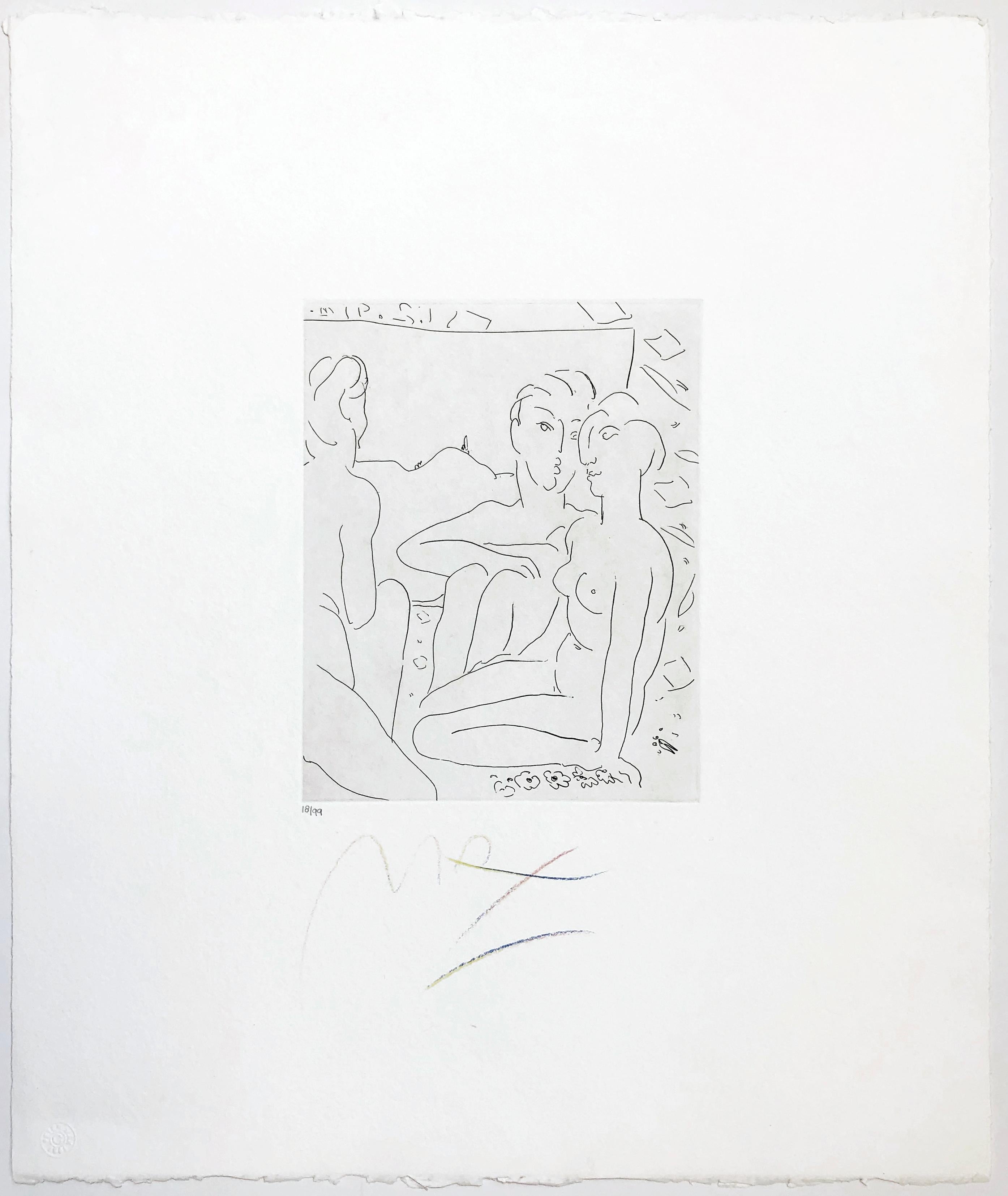 HOMMAGE AN PICASSO – Print von Peter Max