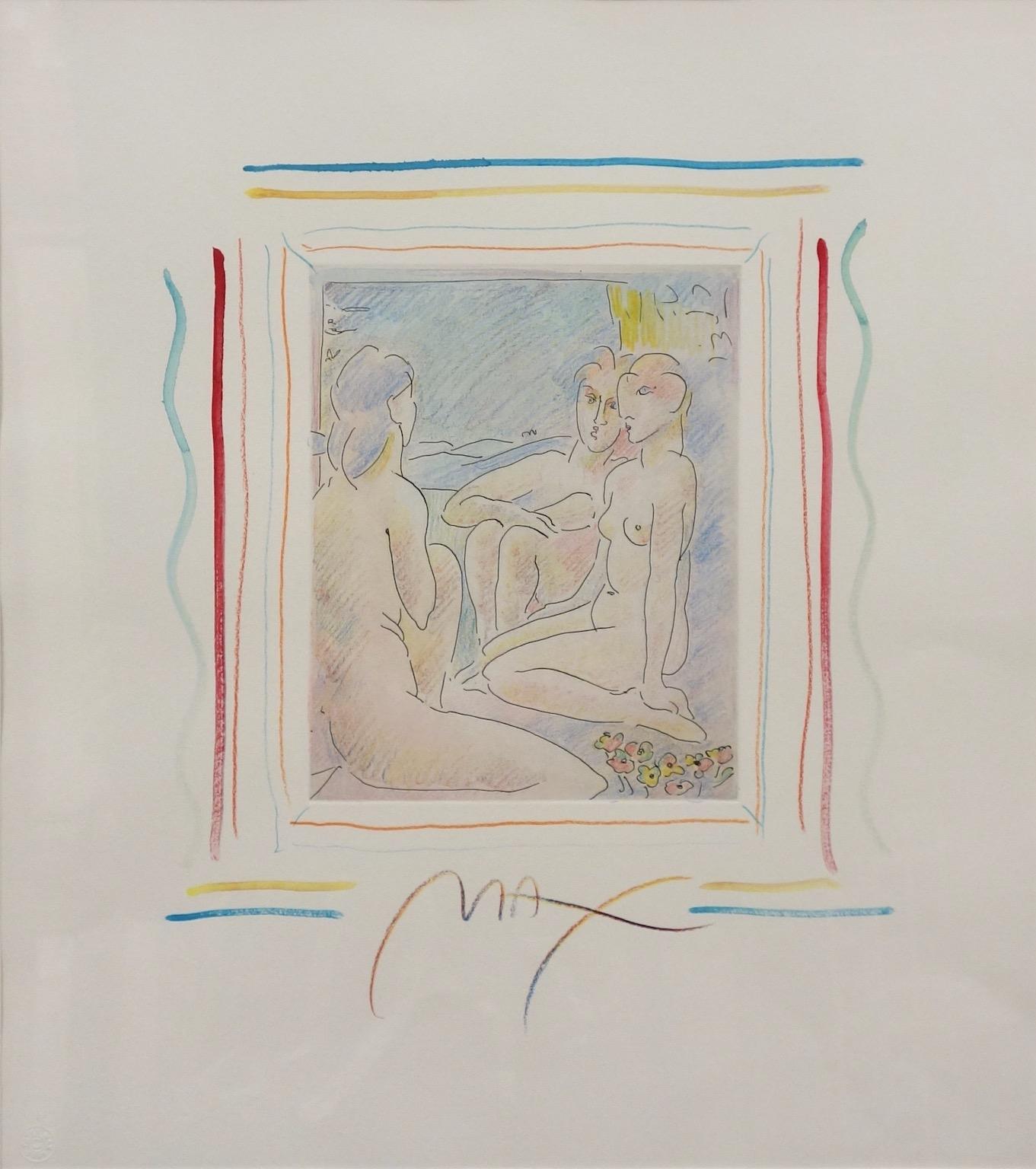 Peter Max Figurative Print - Homage to Picasso Vol I, #II